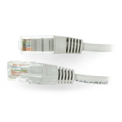 Przewód sieciowy Ethernet Patchcord UTP 5e 1,5m - szary