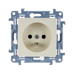 Gniazdo pojedyncze z/u kremowe CGZ1.01/41 Kontakt Simon10