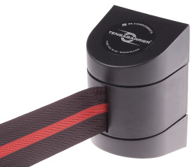 Bariera ochronna długość taśmy 4.6m Bariera chowana Czarny, czerwony