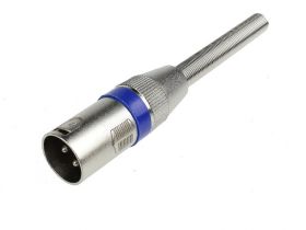 Wtyk XLR na kabel MW160 niebieski