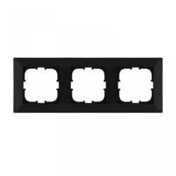 Ramka potrójna Exen seria Odak czarny metalik O103/14E