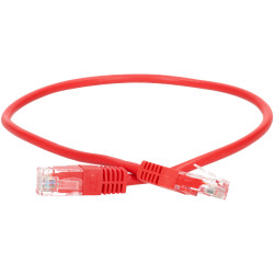 TruConnect TRUP5E0.50RD 0.5mtr CAT 5E UTP PVC Full Copper Patch Lead - Red