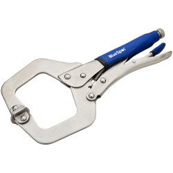 BlueSpot Tools 6531 Locking C-Clamp with Swivel Pads 280mm (11in)
