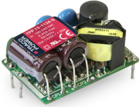 Open frame switching power supply, 5 VDC, 3 A, 15 W, TPP 15-105A-D
