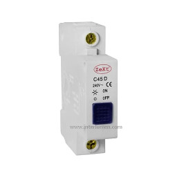 Wskaźnik napięcia 230V 1x niebieski Zext