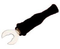 WWID-WAW-B Wtyk widełkowy, przewód lutowany lub przykręcany - czarny 30A