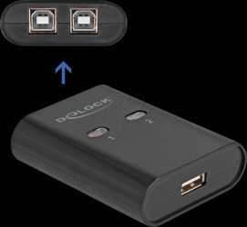11503 USB 2.0 switch 2 port, 2x USB-B to 1x USB-A