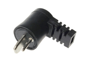 Wtyk głośnikowy kątowy skręcany na przewód