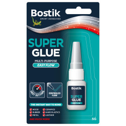 Bostik 30624388 Super Glue Easy Flow Bottle 5g