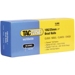 Tacwise 0396 18 Gauge 25mm Brad Nails Pack of 5000