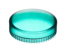 Soczewka przycisku 22mm płaska zielona okrągła ZBV013