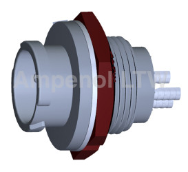 Złącze wielostykowe przemysłowe 3-pinowe Montaż tylny Gniazdo Amphenol Industrial