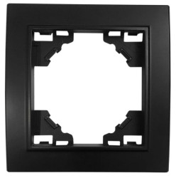 QUADRA Ramka pojedyncza czarna matowa