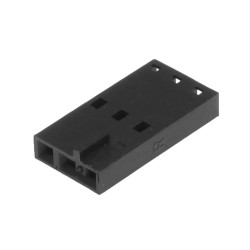 Wtyk żeński NCDG, przewód-płytka, 3 pin, bez styków, 2.54mm