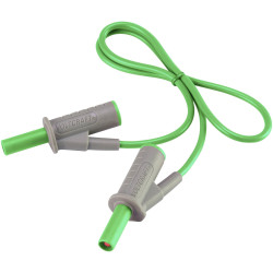 VOLTCRAFT VC8063525 Safety test lead Banana jack 4mm0.50 m; Green; MSB-5010 A