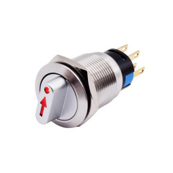 Przełącznik podświetlany LED 9-24V (czerwony) 22mm