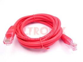 PATCH CORD U/UTP5E 3M CAT5E CZERWONY AK/DK-1512-030/R