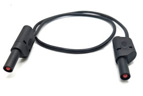 Przewody pomiarowe 22.421-1M-0, 32A, 600(CATIII) V, 1000(CATII) V, kolor: Czarny, dł. 1m, Mueller Electric