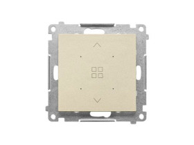 SIMON 55 Grupowy sterownik rolet do kontroli sterowników lokalnych TEZ1L01/ szampański mat TEZ1G01/144 KONTAKT SIMON