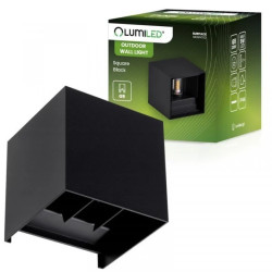 Kinkiet Ogrodowy Elewacyjny LED G9 Regulowany Góra Dół Czarny PYXIS LUMILED