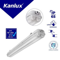 Oprawa hermetyczna 2x36W G13 Ikl. IP65 MAH PLUS-236-ABS/PC EVG 18521