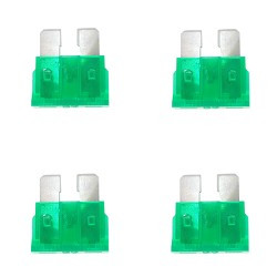 4x 30A samochodowy bezpiecznik nożowy płytkowy 19mm standard ATO ATC