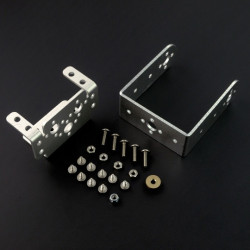 Aluminiowy uchwyt do serwa - srebrny