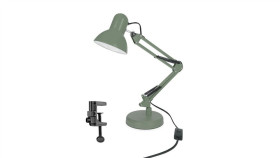 Lampka Biurkowa Szałwiowa Pixi Sage Khaki E27 Zestaw Podstawa I Klips...