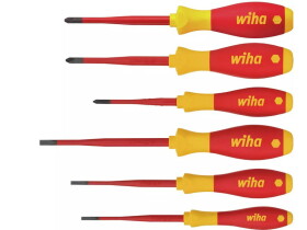 Zestaw wkrętaków SoftFinish electric slimFix płaski Phillips PlusMinus/Pozidriv 6-cz. 38362 WIHA