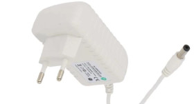 POSB05200A-WH Zasilacz adapter biały 10W 5V 2A gniazdo AC:CEE7/16. wtyk DC:2.1/5.5(+)