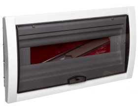 Rozdzielnica Podtynkowa, 1-Rzędowa, 18-Modułowa Ip40, Drzwi Transparentne / 90912018