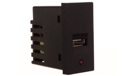 Touchme Moduł 1/2 Gniazdo Usb Czarne Tm901b