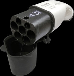 DUOSIDA connector, type-2, 16 A, three-phase, male