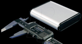 1455B802 Aluminium housing, 80 x 70 x 19 mm, silver