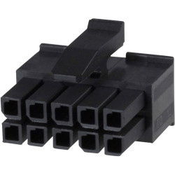 TE 1-794617-0 Micro Mate-N-Lok Socket Housing 2 x 5P Black