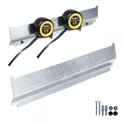 Listwa na miarki z ocynkowanej blachy uchwyt na taśmy miernicze