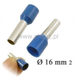 Końcówka rurkowa izolowana 16 L= 18mm