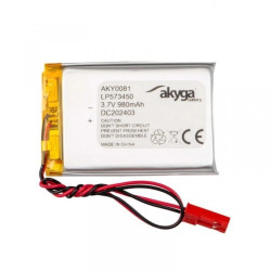 Akumulator Li-Po 3,7V 980mAh PCM złącze JST 2.54 2Pin 150mm AKY0081 LP573450