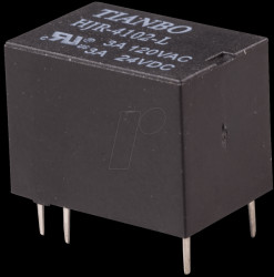 HJR-4102-L-12VDC-S-Z DIL miniature relay HJR-4102 12 V, 1 changeover contact 5 A