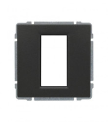 KOS66 Uchwyt do instalacji modułów 45x22,5 z redukcją ramki grafit 666055
