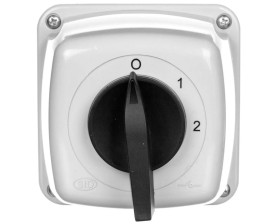 Łącznik krzywkowy 0-1-2 5P 25A w obudowie IP65 Łuk 25-33 922522