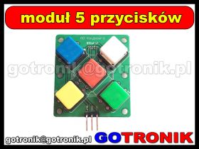 Moduł kolorowych przycisków z drabinką rezystorową