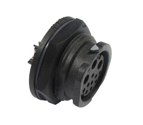 Złącze wielostykowe przemysłowe 12-pinowe Montaż tylny Gniazdo Amphenol Industrial