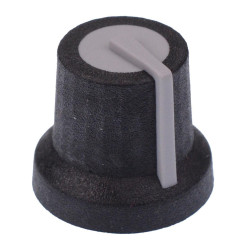 Grey Soft Touch 6mm Splined Knob K87MAR