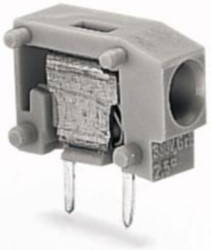 PCB terminal, 1 pole, pitch 5 mm, AWG 20-14, 24 A, push-in, light green, 235-747