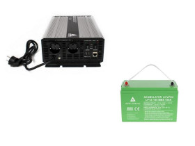 Zestaw zasilania awaryjnego Sinus UPS-4000SR 4000W + AKU 100Ah 12V LiFePO4 BMS