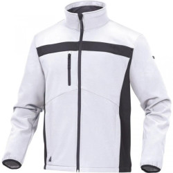 Bluza z Softshell Poliestru i elastanu kolor biało-szary rozmiar 3XL LULE2BC3X