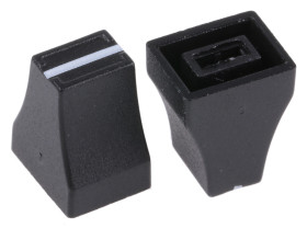 Pokrętło potencjometru Tang Nylon Czarny Sifam