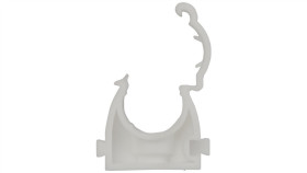 Uchwyt Zamknięty Do Rur Gładkich Uz 16 Biały 68041 /100Szt./