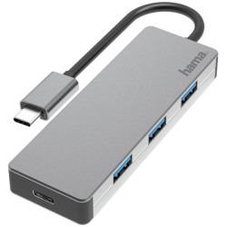Hama 00200105 USB-C multiport hub Anthracite 4 ports USB 3.2 2nd Gen